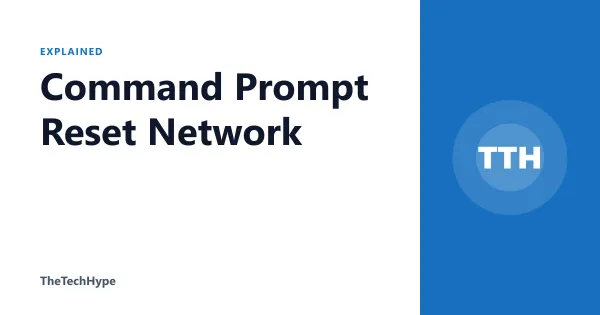 Command Prompt Reset Network